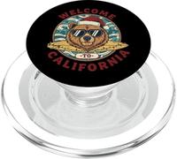 Oso Surfista Navideño - Welcome to California Diseño PopSockets PopGrip para MagSafe