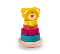 Oso táctil magnético apilable (6 piezas) Sevi | Juegos educativos de madera para niños a partir de 2 años | 15,5x10x10cm medida cm | Construcciones y conjuntos de juego | modelo 83124