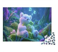Oso tierno Abraza Rana Puzzle de 1000 Piezas Papel para Adultos Relajación Nocturna Puzzle para Toda la Familia 70x50cm/1000pcs