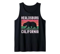 Oso Vintage de Healdsburg, California, Sonoma North Bay 707 369 Camiseta sin Mangas