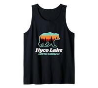 Oso Vintage Retro de Hyco Lake, Carolina del Norte Camiseta sin Mangas
