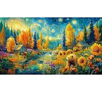 Oso with Honeycomb Under a Mossy Tree Puzzle de 1000 Piezas para Adultos - Papel Reciclado Decoración de Pared & Regalo Familiar Divertido 38x26/1000pcs