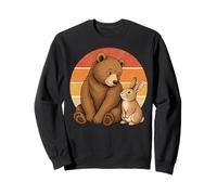 Oso y Conejito, Mejores Amigos, Linda Amistad Entre Animales Sudadera