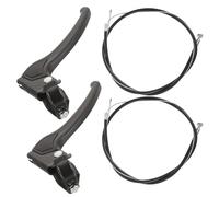 OSOLADY 1 juego de extensores de manija de freno manual para silla de ruedas con palanca de freno lineal con bloqueo de cable, repuestos para sillas de ayuda a la movilidad, fácil de instalar, negro,