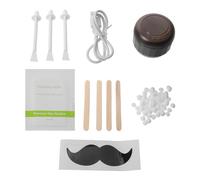 OSOLADY 1 juego de kit de máquina de cera: mini dispositivo de depilación para oficina/hogar - pequeño calentador de cera para rostro, cuerpo, manos y eliminación de vello facial.