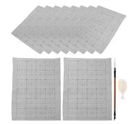 OSOLADY 1 juego de paño para dibujo y escritura con agua - Juego de tapete reutilizable para practicar caligrafía china con agua, con pincel y tintero - Paño para escribir sin tinta para la práctica