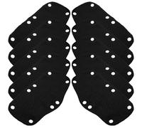 OSOLADY 10 Bandas Sudor para Cascos de Seguridad de Poliéster Lavables y Resistentes a Manchas, Forro Cómodo para Casco de Obra en Color Negro