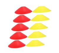OSOLADY 10 Piezas Conos de para Entrenamiento de Fútbol y Rojo Conos de Agilidad y Portátiles para Ejercicios y Prácticas Deportivas