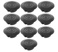 OSOLADY 10 Piezas Tapón de Carrocería del Piso, Tapa del Orificio de Drenaje y Cubierta de Moldura Lateral del Coche, Plástico Negro, Ajuste, Instalación Fácil, para Coche y Carrocería