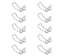 OSOLADY 10 Resortes para Llave de Agua Watergate para Trompeta, Accesorios de Drenaje de Hierro Negro, Compatibles Mayoría de Trompetas, Juego de 10 Piezas para Banda y Orquesta