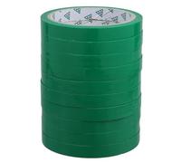 OSOLADY 10 Unidades Cinta Adhesiva Vegetal Verde 12 Mm X 45 M para Sellar Bolsas de Productos Frescos, Resistente y Flexible para Supermercados, Mercados y Uso Doméstico