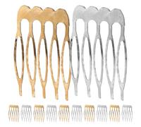 OSOLADY 12 Peines Laterales de Hierro para Dama, Accesorios Elegantes Cabello, Paquete de 12 Piezas, Ideales para Tocos de Fiesta y Peinados Estilizados