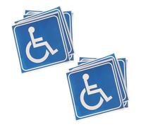 OSOLADY 15 Pegatinas Adhesivas de Pvc para Discapacidad Símbolo de Silla de Ruedas, Diseño Fácil de Aplicar y Resistente para Ventanas de Coche y Puertas
