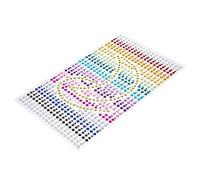 OSOLADY 1hoja Pegatinas De Gemas Faciales De Reutilizables Para Maquillaje y Manualidades De Joyas Para Ojos y Rostro Para Fiestas