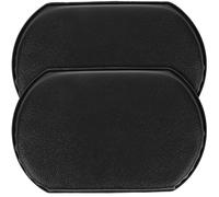 OSOLADY 2 Almohadillas Ergonómicas de Cuero Negro para Reposapiernas de Sillas de Ruedas, Alivio de Presión y Fatiga Piernas, Accesorios para Silla de Ruedas