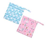OSOLADY 2 Bolsas Reutilizables para Pañales de Ñiño, Impermeables de Tela y TPU, Organizadoras para Ropa y Juguetes, Ideales para Viaje y Uso al Aire Libre