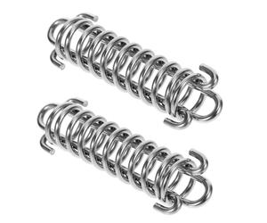 OSOLADY 2 Extensores de Correa para Perros Resorte Amortiguador de Acero Inoxidable 304 Resistente, Capacidad de Tensión 41 Kg, Uso al Aire Libre y Camping, Set de 2 Piezas Grandes