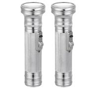 OSOLADY 2 linternas retro pequeñas de metal de mano estilo años 80, linternas portátiles, estilo antiguo, artesanales, vintage, para decoración de escritorio, únicas para el hogar, la oficina o