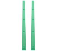 OSOLADY 2 Piezas Rieles de Patineta de Plástico, Rieles de Cubierta de Patineta de Doble Cabeza, Verde, Protectores de Impacto para Skateboard y Longboard