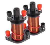 OSOLADY 2 Piezas Solenoide de inducción electromagnética Enseñanza Bobina Experimental Bobina electromagnética Bobina para experimentos de magnetismo Bobina de Cilindro Experimental Cobre