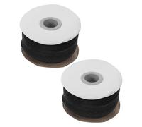 OSOLADY 2 Rollos Entretela Termoadhesiva para Coser Negro de Algodón No Tejido Flexible Deformaciones Adecuado para Prendas y Quilts