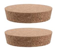 OSOLADY 2 tapones de corcho de madera - Tapones de corcho para botellas de vino - de madera cónicos de repuesto para frascos de y botellas pequeñas para proyectos de bricolaje