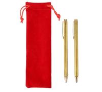 OSOLADY 2 Varillas de Radiestesia Retráctiles Antena Telescópica Flexible de Cobre Rojo Forma de Bolígrafo, para Adivinación y Detección de Agua