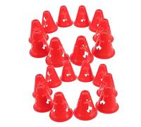 OSOLADY 20 Piezas Conjunto de Conos de Entrenamiento Deportivos para Fútbol y Patinaje Marcadores de Obstáculos Brillantes para Ejercicios de Agilidad y Práctica