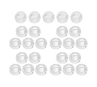OSOLADY 25 Piezas de Tope de Cordón de Persiana Transparente de Pom para Persianas Enrollables, Accesorio para Asegurar y Ordenar la Cadena de Cuentas