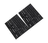 OSOLADY 2hojas Pegatinas De Teclado Inglés para Laptop y Ordenador Fácil Instalación Diseño Completo De Teclas Protección y Estilo para Tu Equipo