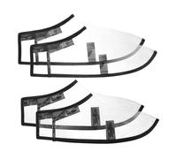 OSOLADY 2pares Cubrezapatos Impermeables para Peluquería Protección contra Agua y Cabello Roto Cubiertas Plásticas Transparentes para Barberos y Uso Doméstico Talla Mediana