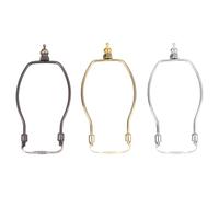 OSOLADY 3 Piezas Soporte de Cuerno para Pantalla de Lámpara Marco Ligero para Lámparas de Mesa y Plateado Dorado y Bronce Varios estilos