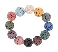 OSOLADY 39piezas Bolas De Natural Aromáticas Para Difusores De Esencial Bolas Redondas De Volcán Para Joyería y Aromatización De Autos Sin Filtraciones Mezcla De