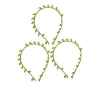 OSOLADY 3piezas Diadema De Verde Atractiva Para Bodas Fiestas y Celebraciones Accesorios De Cabello Para Mujeres y Niñas Decoración Natural Para Eventos Al Aire