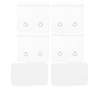 OSOLADY 4 Piezas Clips de Protección contra Salpicaduras, Fijadores de Cortina de Ducha Autoadhesivos Abs, Clips de Pared para Cortina de Ducha, Antisalpicaduras, para Baño y Bañera