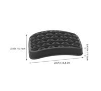 OSOLADY 4 Piezas de Cubiertas de Goma para Pedal de Coche, Pastillas de Embrague y Freno Diseño Seguro y Fácil de Limpiar para Uso en Pedales de Automóvil
