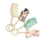 OSOLADY 4 Piezas Peine Miniatura con Peines Pequeños de Dientes Anchos para Viaje Accesorio Práctico y Creativo para y Desenredo del Cabello