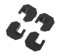 OSOLADY 4 Piezas Protector de Patas de Silla, Tapas Patas Sillas de Camping, Plástico Negro, 5x5x2cm, para Camp Stool y Patio Chair, Playa y Uso Marcha