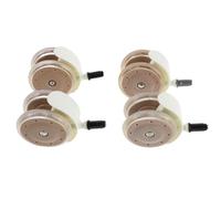 OSOLADY 4 Ruedas de Repuesto Giratorias para Cochecito y Andador de Ñiño, Silenciosas, Resistentes Abrasión, Tamaño Estándar, Color Caqui, Compatibles Pisos de Madera y Cerámica para Uso