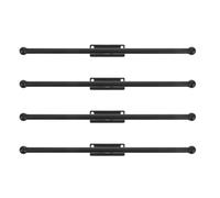 OSOLADY 4 soportes para collares, organizador de joyas de pared - Organizador de collares colgante de 31,5 cm - Colgador de pulseras y gafas de sol para montaje en pared (Negro)