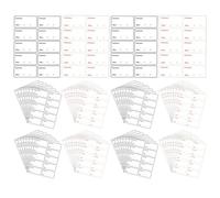 OSOLADY 400 etiquetas adhesivas removibles para alimentos: etiquetas impermeables para congelador, refrigerador y almacenamiento. Cinta adhesiva para alimentos fácil de limpiar, no deja residuos,