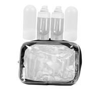 OSOLADY 4piezas Botellas De Viaje Rellenables Contenedores De Cosméticos Exprimibles y Prueba De Fugas Para Lociones y Champús De Viaje Compacto y Ligero