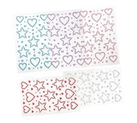 OSOLADY 5 Hojas Pegatinas Autoadhesivas para Rostro con Gemas Forma de y Brillantes y Cómodas para Maquillaje de Festivales Scrapbooking y Decoración Corporal Creativa Tonos Plata Rosa