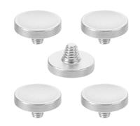 OSOLADY 5 Piezas de botón para cámara, Tapa metálica para Obturador con Superficie cóncava, Compatible con cámaras con Orificio para Tornillo en el botón Disparador.