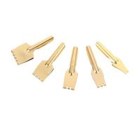 OSOLADY 5 Puntas de Pluma Estilográfica de Latón para Escribir Caligrafía Tibetana, Punta Plana Metálica Creativa, Repuestos para Bolígrafos Artísticos, Material Escolar, Set 5 Piezas