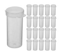OSOLADY 50 Botes para película con Tapa: Soporte vacío para Rollos de película, contenedor de plástico Transparente de 2 x 0,8", Tubo de Almacenamiento para Manualidades, Accesorios de