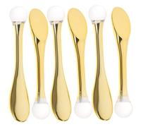 OSOLADY 6 Piezas palo de cuchara de facial espátula de piel faciales face mask cucharas de cara cuchara masajeador de ojos Acrílico Golden