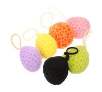 OSOLADY 6piezas Bola de Baño Esponja Exfoliante para Ducha y Baño Diseño Lindo y Material No Látex para Uso Diurno y Nocturno Familia