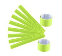 OSOLADY 6Piezas Brazaletes Reflectantes de Seguridad Pack de Muñequeras de PVC Bandas Ajustables para Correr y Caminar de Noche Alta Visibilidad para Actividades Nocturnas