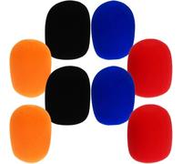 OSOLADY 8 Fundas de Micrófono de Mano de Esponja Gruesa Lavables para Ktv y Escenario, Cubiertas Protectoras Que Evitan Residuos y Ruido